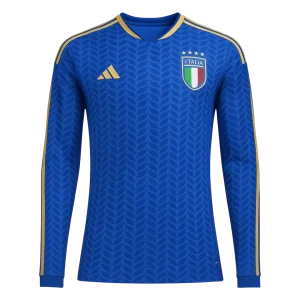 Itália Casa Manga comprida Camisa 2026 Azul