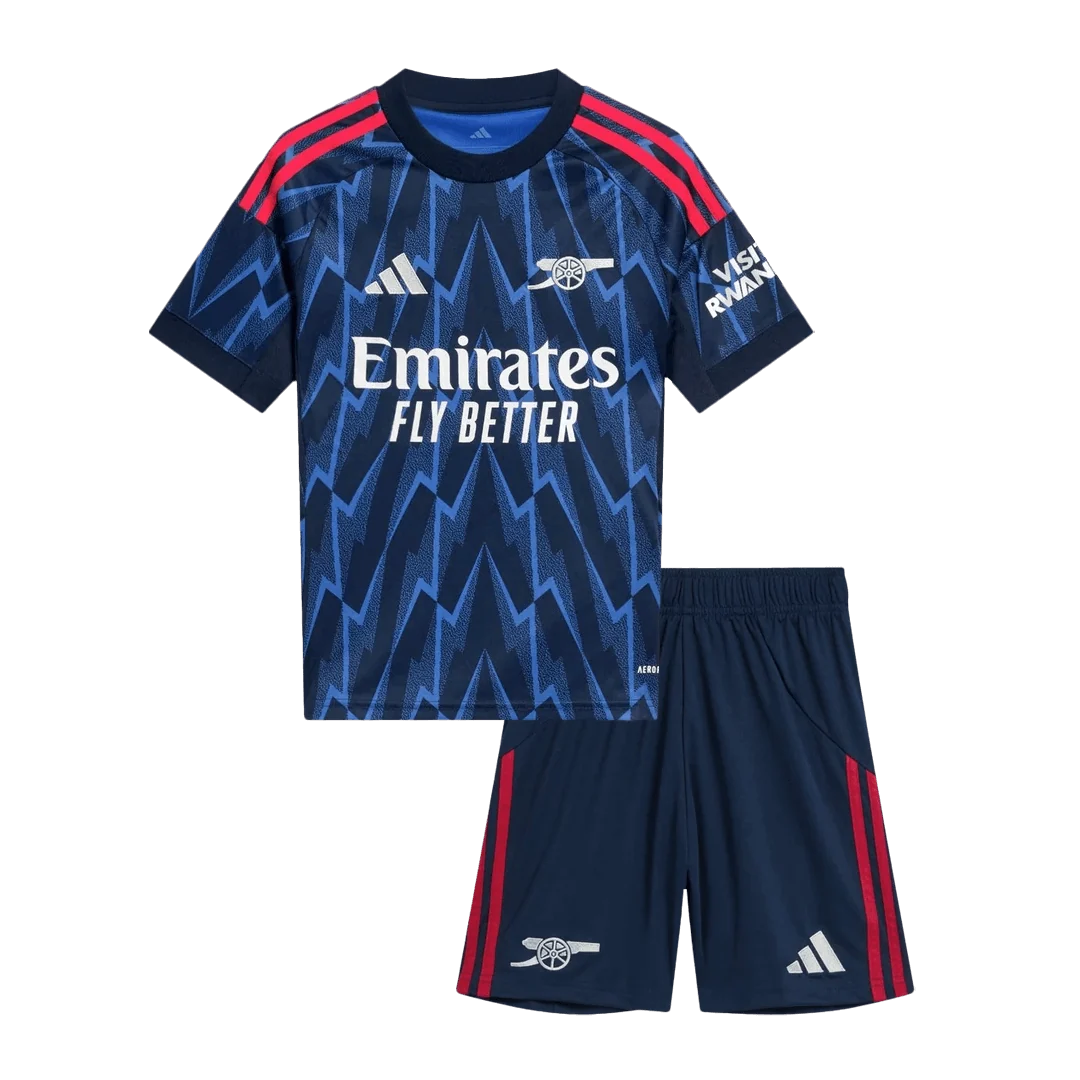 Arsenal
Fora
Camisas Infantis
Conjunto 2025/26
Azul - Image 2