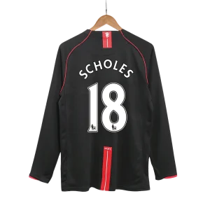 Camisola de futebol retro SCHOLES #18 Manchester United 2007/08