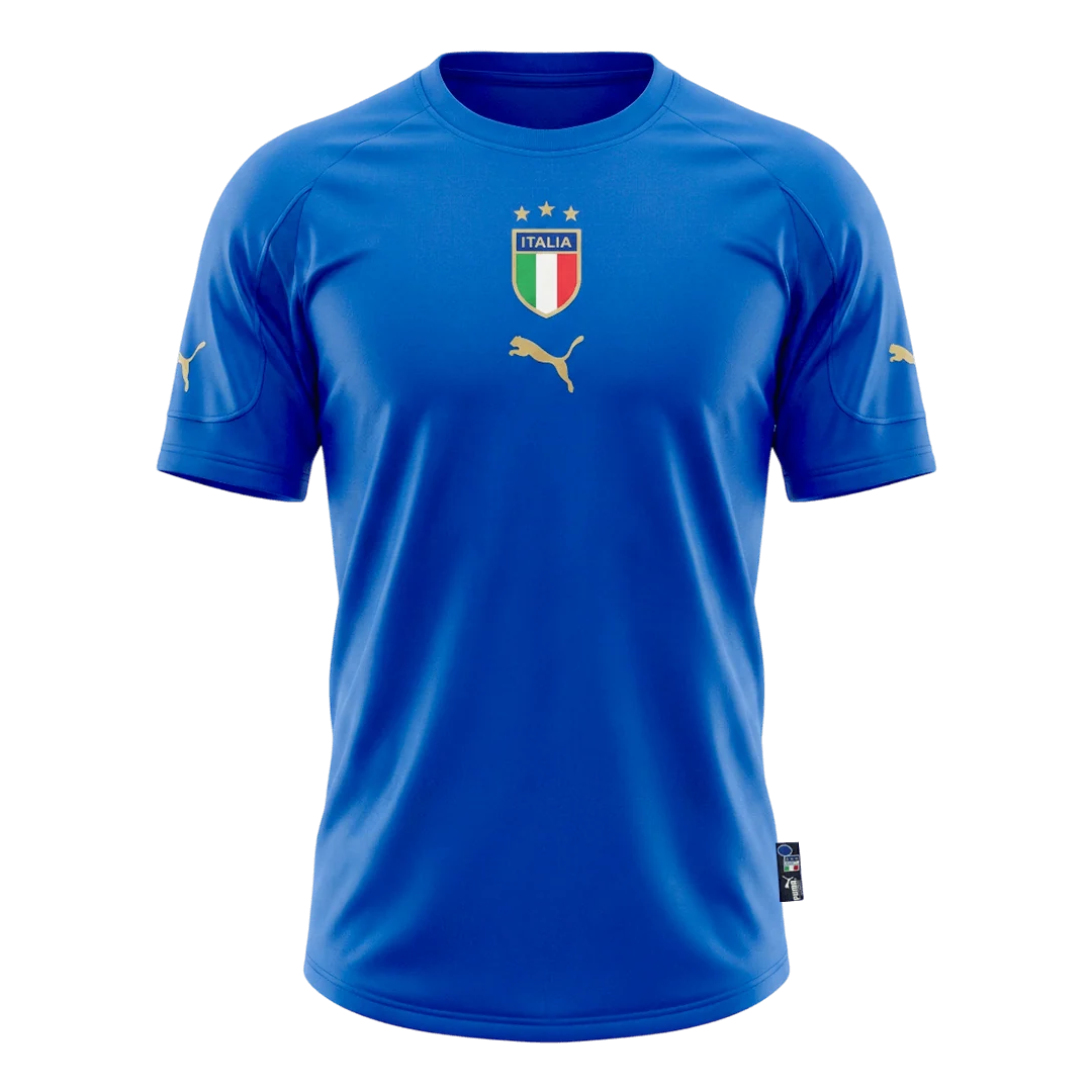 Retrô Itália Casa Camisa 2004 Azul - Image 2