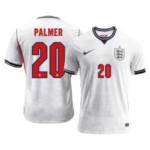 Versão do Jogador PALMER #20 Inglaterra Casa Copa do Mundo Futebol Camisas 2026 Branco