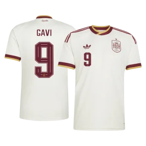 GAVI #9 Espanha Fora Copa do Mundo Camisa 2026 Branco