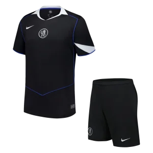 Chelsea Fora Terceira Camisa Conjunto(Camisa+Calções) 2025/26 Preto