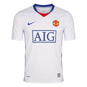 Retrô Manchester United Fora Camisa 2008/09 Branco