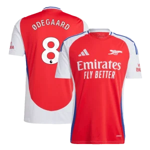 degaard #8 Camisa de futebol principal do Arsenal 2024/25