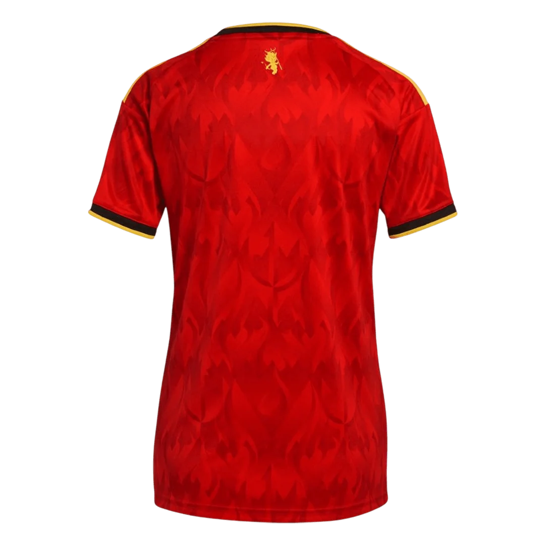 Mulheres Bélgica Principal Camisa Copa do Mundo 2026 Vermelho - Image 3